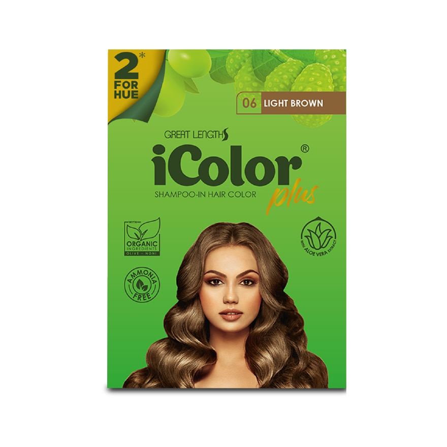 ICOLOR Plus Shampoo Dye 2 For Hue Light Brown 30ml