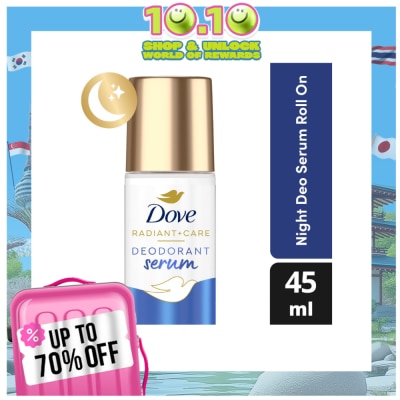 DOVE Dove Radiant + Care Deodorant Serum Roll On 3% Niacinamide x4 Hyaluronic Acid Night Repair 45ml