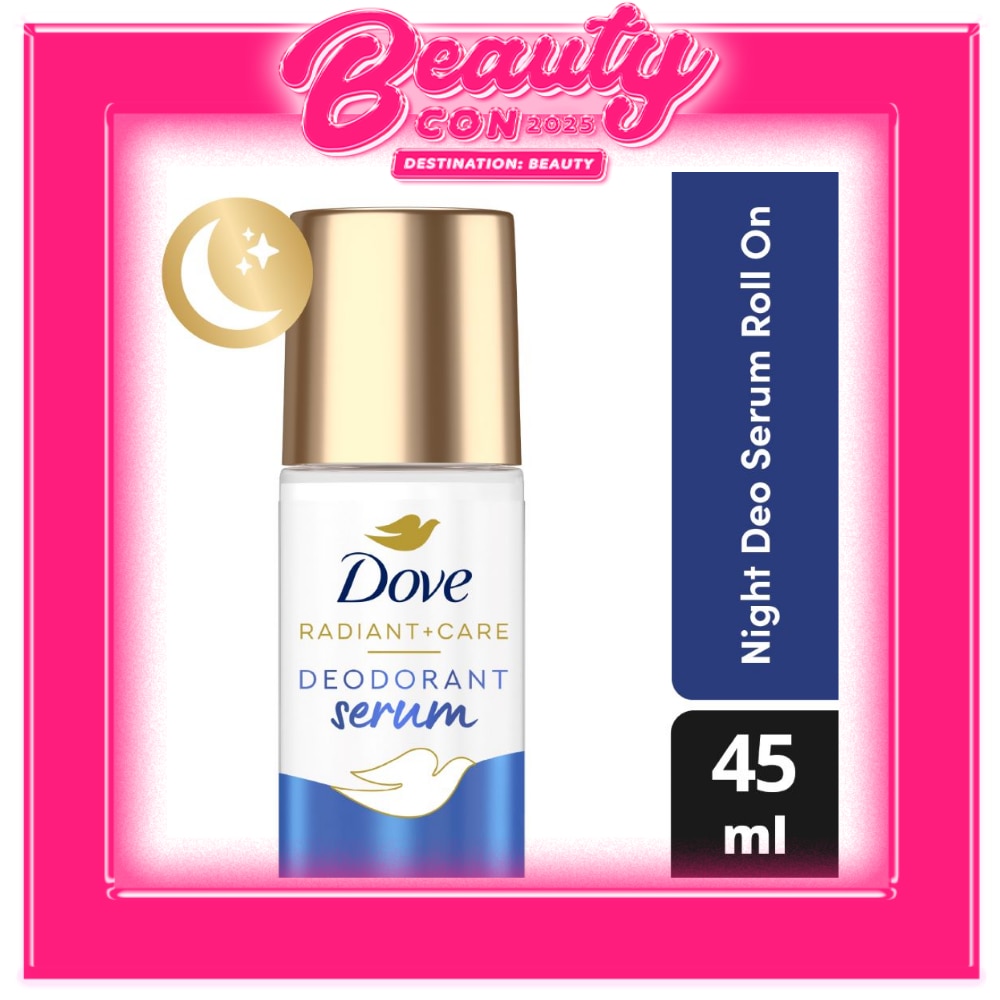 Dove Radiant + Care Deodorant Serum Roll On 3% Niacinamide x4 Hyaluronic Acid Night Repair 45ml