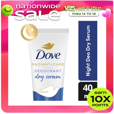 DOVE - Dove Radiant + Care Deodorant Dry Serum 3% Niacinamide x4 Hyaluronic Acid Night Repair 40ml