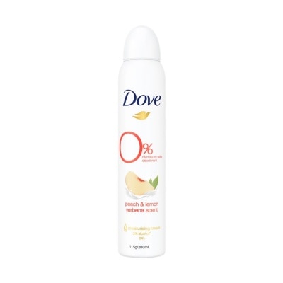 DOVE Dove Zero 0% Aluminum Deodorant Spray Peach & Lemon Verbena 200ml