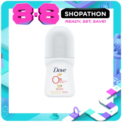 DOVE - Dove Zero 0% Aluminum Roll On Deodorant Peach & Lemon Verbena 50ml image