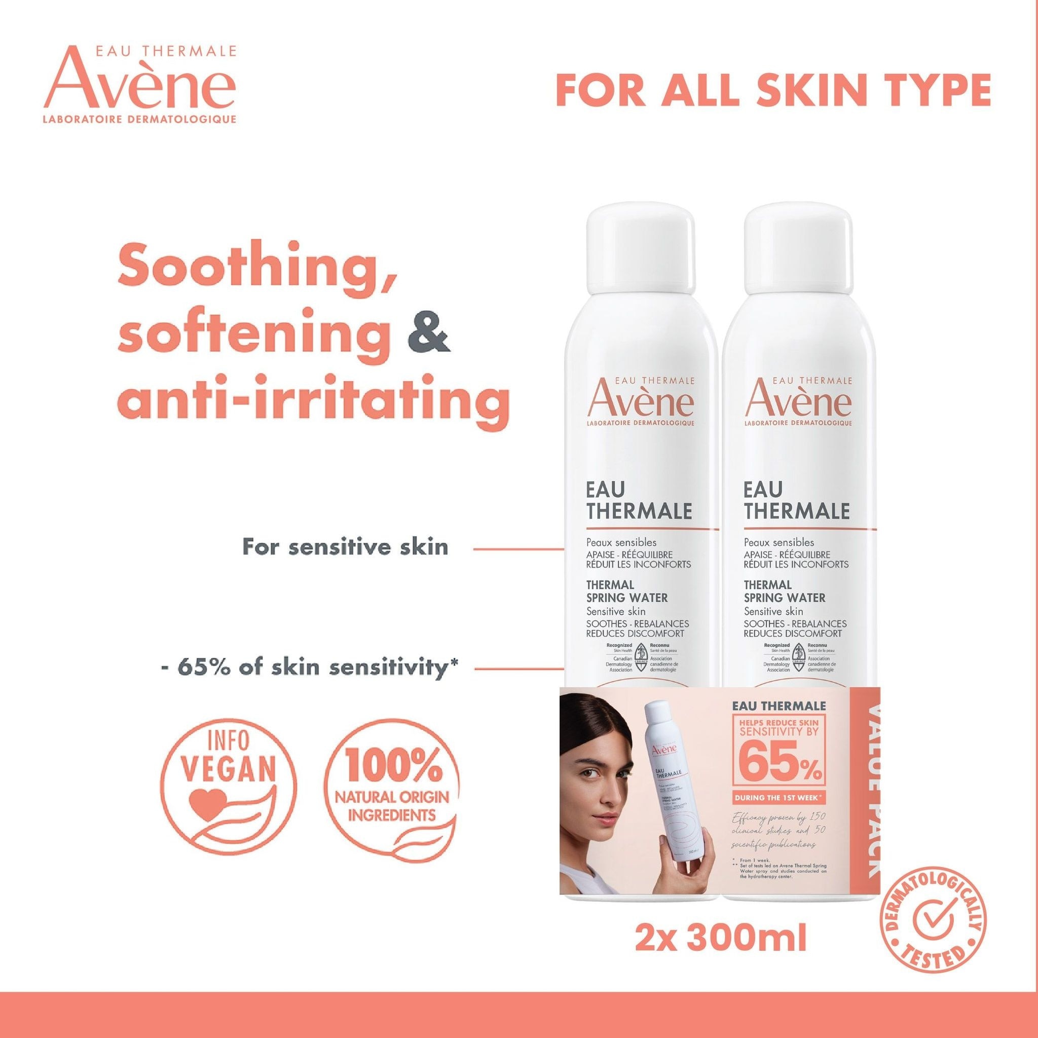 Thermal Spring Water Duo Pack - 300ml