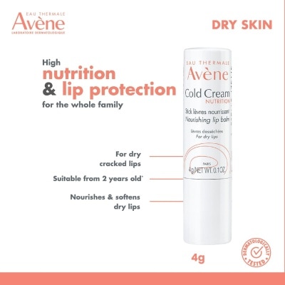 AVENE Cold Cream Nutri-Nour Lip Balm 4g
