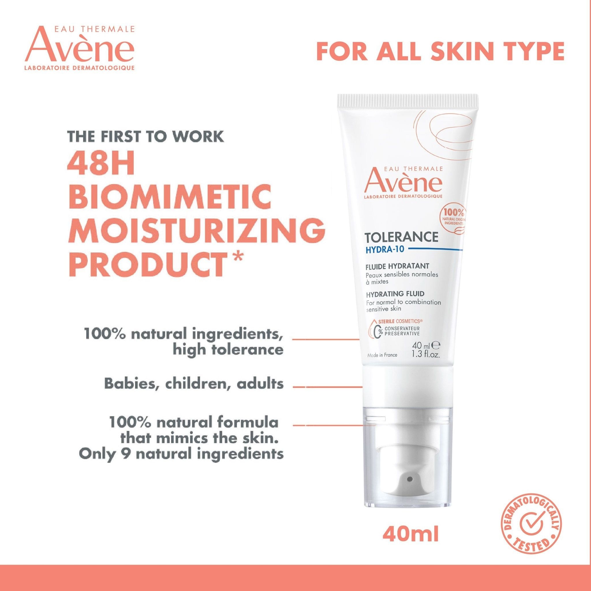 Tolerance Hydra-10 Hydrating Fluid-40ml