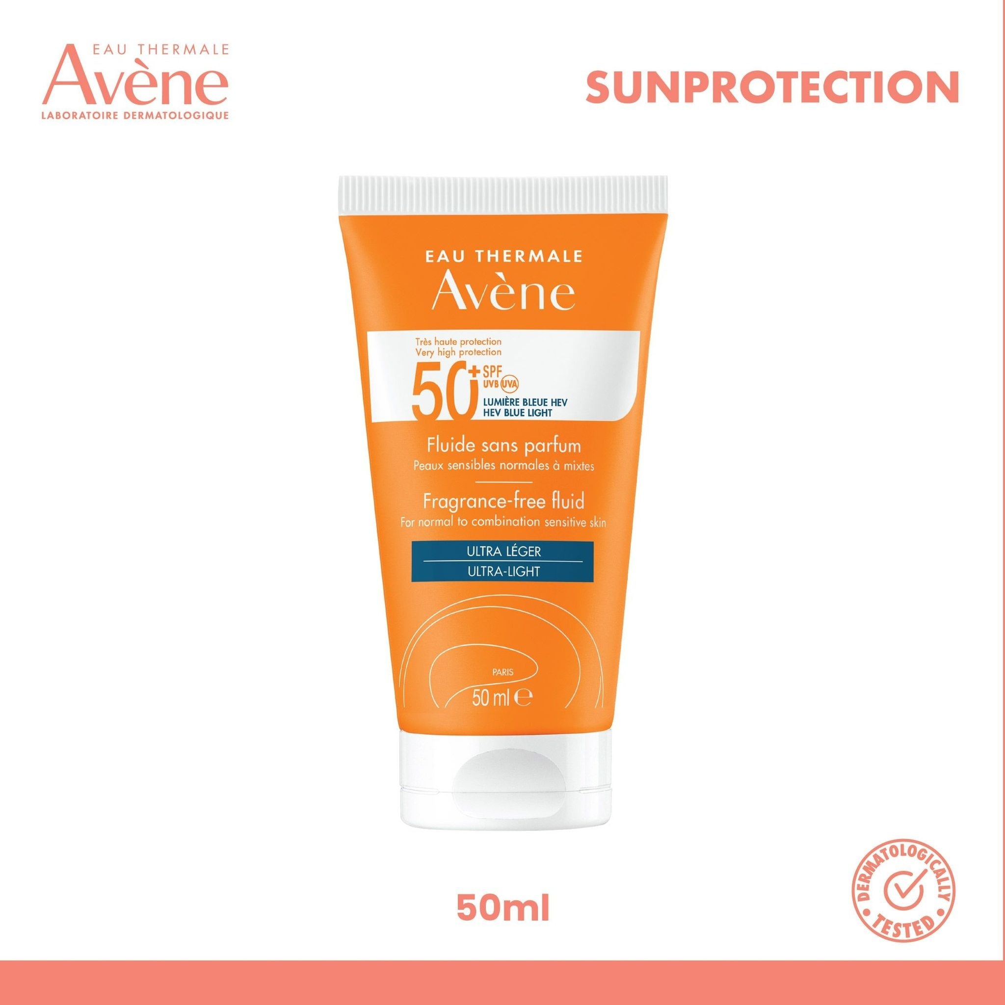 Fragrance Free Very High Protection Fluid SPF50+-50ml