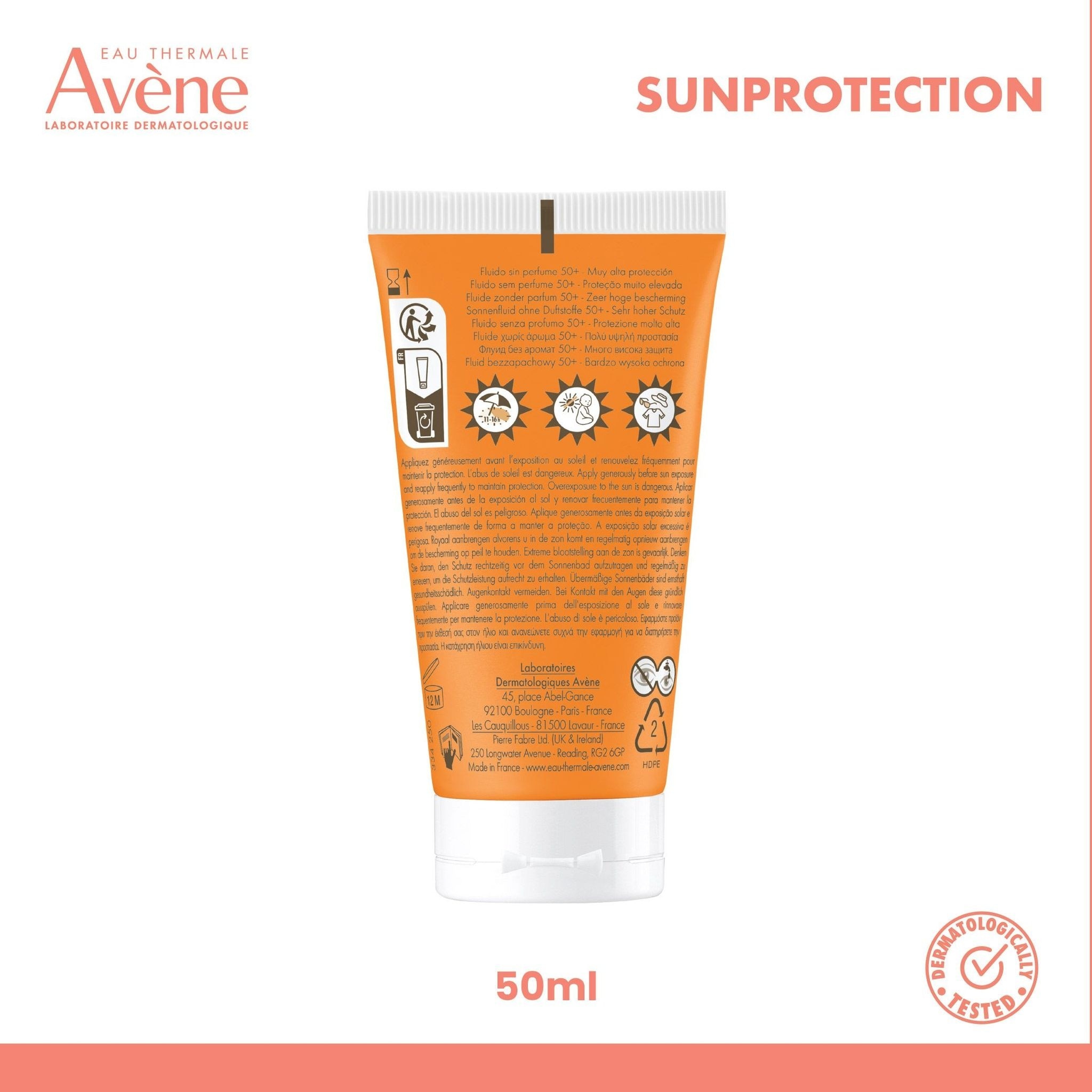 Fragrance Free Very High Protection Fluid SPF50+-50ml
