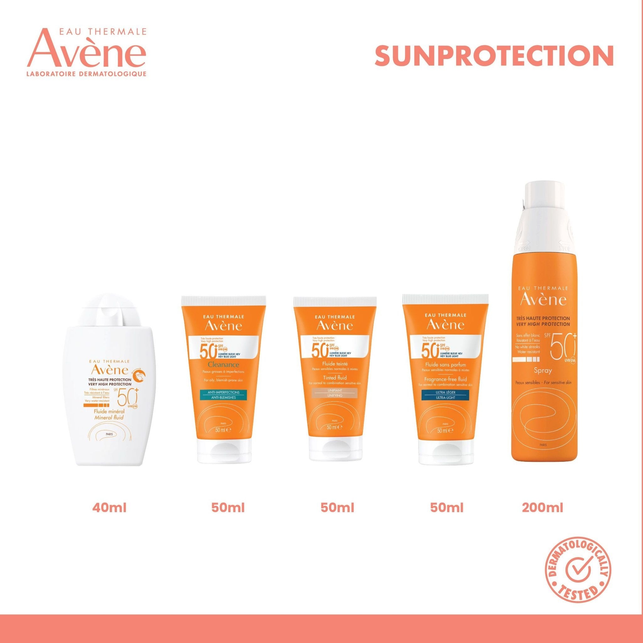 Fragrance Free Very High Protection Fluid SPF50+-50ml