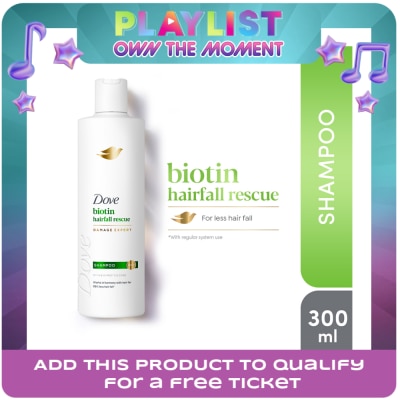 DOVE - DOVE Biotin Hairfall Rescue Shampoo 340mL