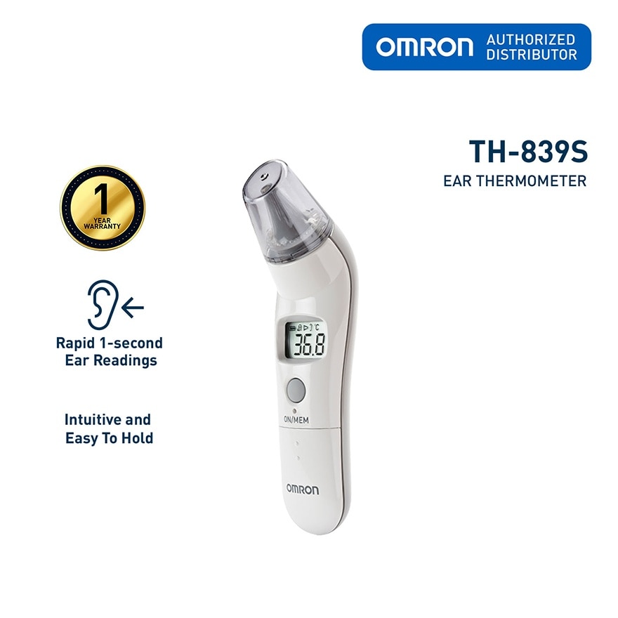 OMRON TH839S Digital Ear Thermometer for Baby and Body Temperature