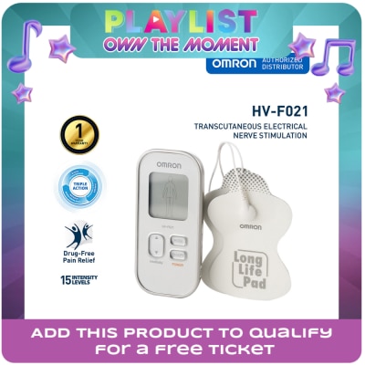 OMRON - OMRON HV-F021 TENS Electronic Nerve Stimulator Massager Pain Therapy with TENS Pads