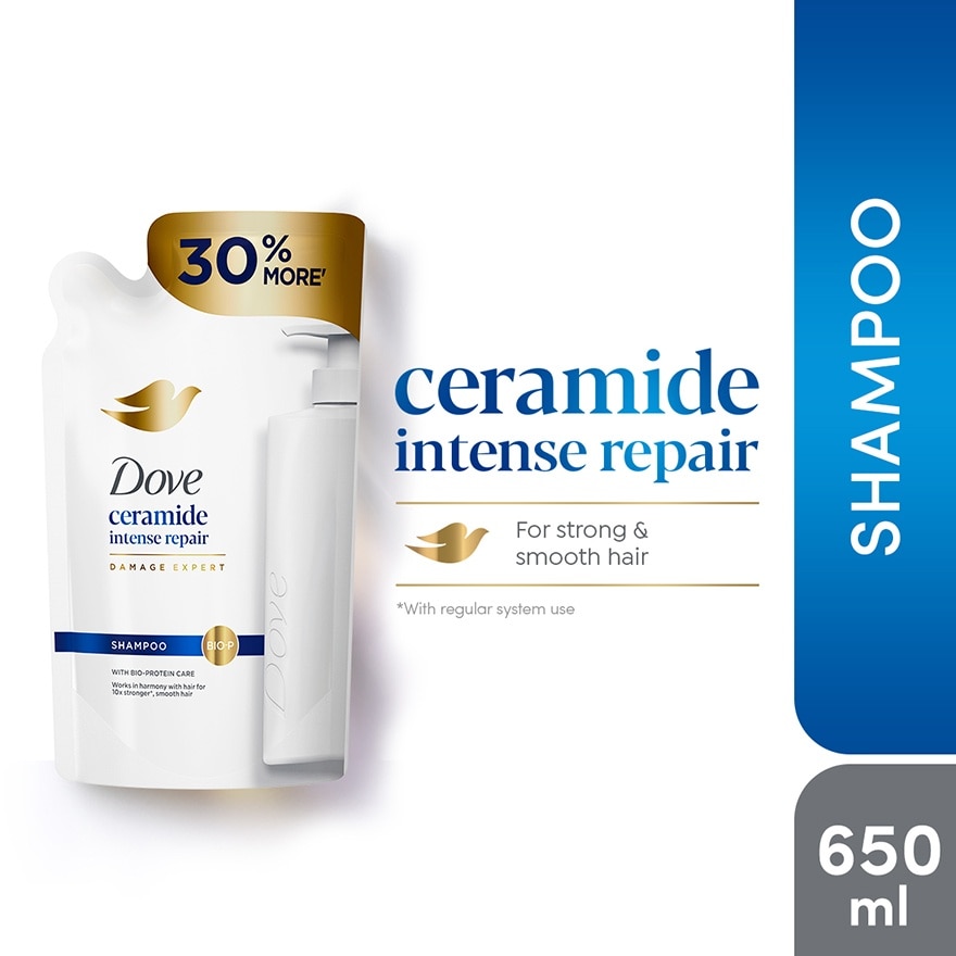 DOVE DOVE Ceramide Intense Repair Shampoo 650ml Refill Pack