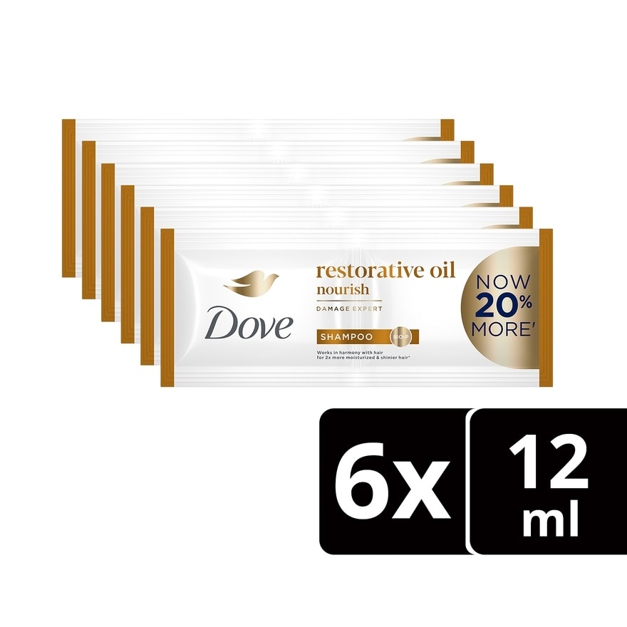 DOVE DOVE Restorative Oil Nourishing Care Shampoo 12mL 6s