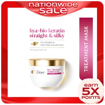 DOVE DOVE DOVE Hya+Bio Keratin Straight & Silky Treatment Mask 300ml