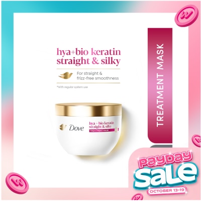DOVE DOVE DOVE Hya+Bio Keratin Straight & Silky Treatment Mask 300ml image