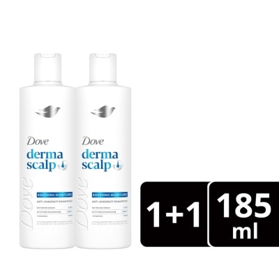 DOVE DOVE DOVE Dermacare Scalp Shampoo Soothing Moisture 185ml Buy 1 Get 1
