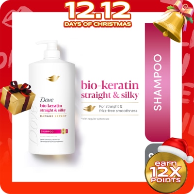 DOVE DOVE DOVE Bio-Keratin Straight and Silky Shampoo 900mL