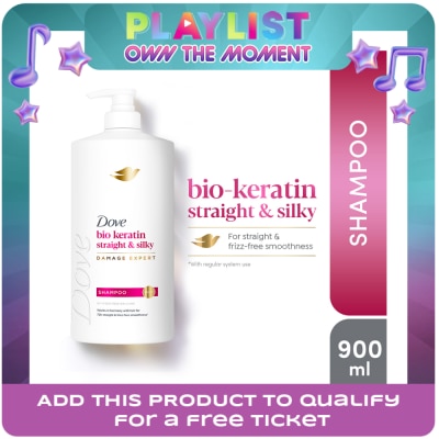 DOVE - DOVE DOVE Bio-Keratin Straight and Silky Shampoo 900mL