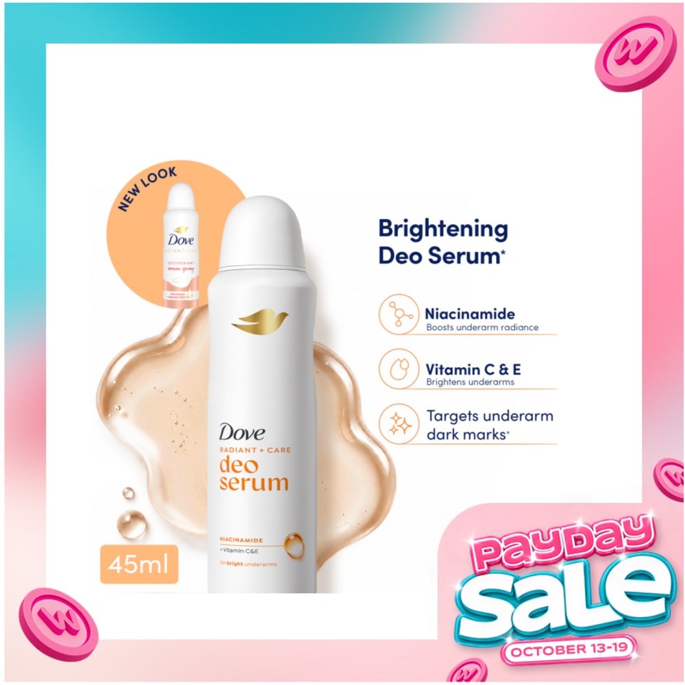 DOVE Radiant + Care Deodorant Serum Spray 135ml image