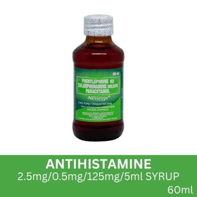 NEOZEP, Neozep Syrup Reformulated 60mL (Phenylephrine HCI ...