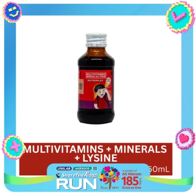NUTROPLEX Multivitamins; Minerals; Lysine Syrup 60 ml