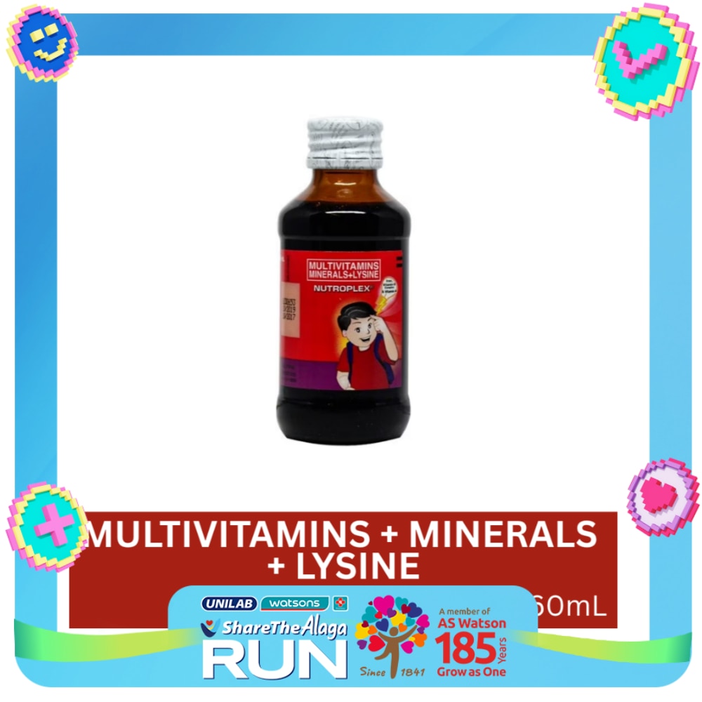 Multivitamins; Minerals; Lysine Syrup 60 ml