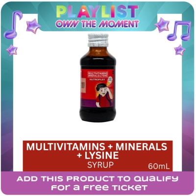 NUTROPLEX - Multivitamins; Minerals; Lysine Syrup 60 ml