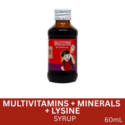 NUTROPLEX Multivitamins; Minerals; Lysine Syrup 60 ml