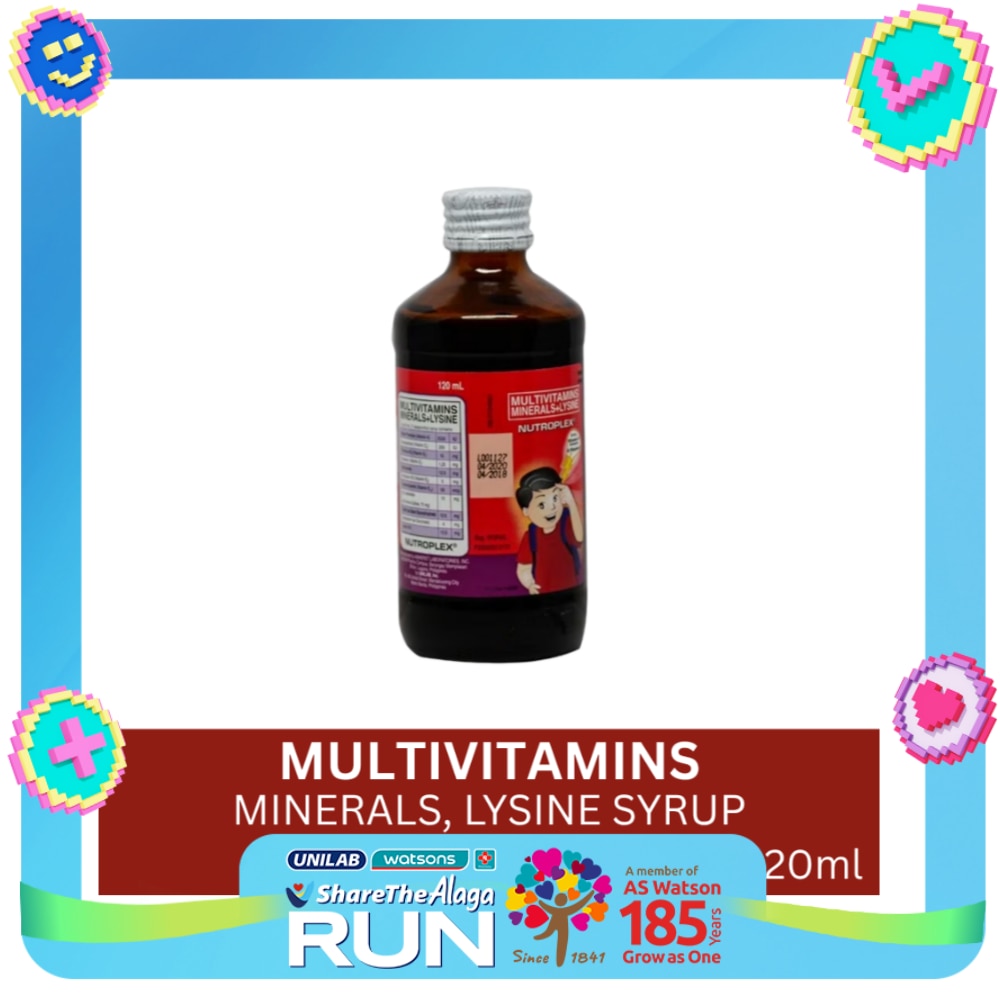 Multivitamins; Minerals; Lysine Syrup 120 mL