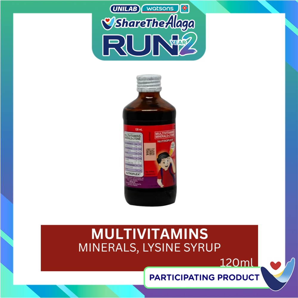 Multivitamins; Minerals; Lysine Syrup 120 mL image
