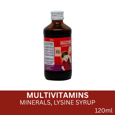NUTROPLEX Multivitamins; Minerals; Lysine Syrup 120 mL