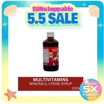 NUTROPLEX - Multivitamins; Minerals; Lysine Syrup 120 mL