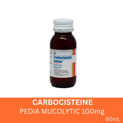 SOLMUX CarbocisteinePedia Suspension 100mg X 60mL