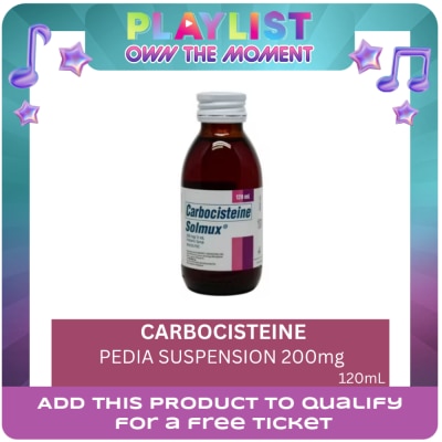 SOLMUX - Carbocisteine Pedia Suspension 200mg X 120mL