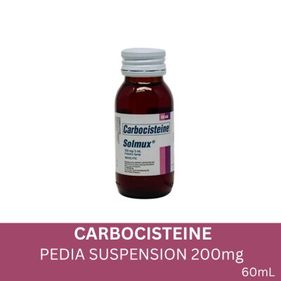 SOLMUX Carbocisteine Pedia Suspension 200mg X 60mL