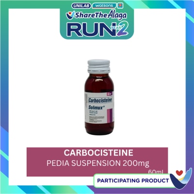 SOLMUX Carbocisteine Pedia Suspension 200mg X 60mL image