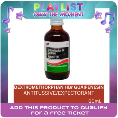 ROBITUSSIN - Dextromethorphan HBr + Guaifenesin 15mg/100mg/5mL Syrup x60mL