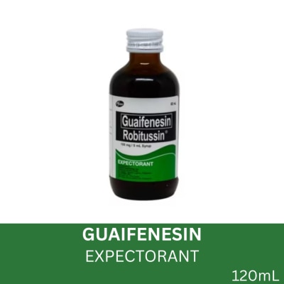 ROBITUSSIN Guaifenesin 100mg/5mL Expectorant Syrup x60mL