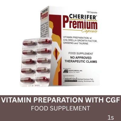 CHERIFER Cherifer PREMIUM (Vitamins and Minerals plus Chlorella Growth Factor, Taurine and Ginseng) 1 Capsule