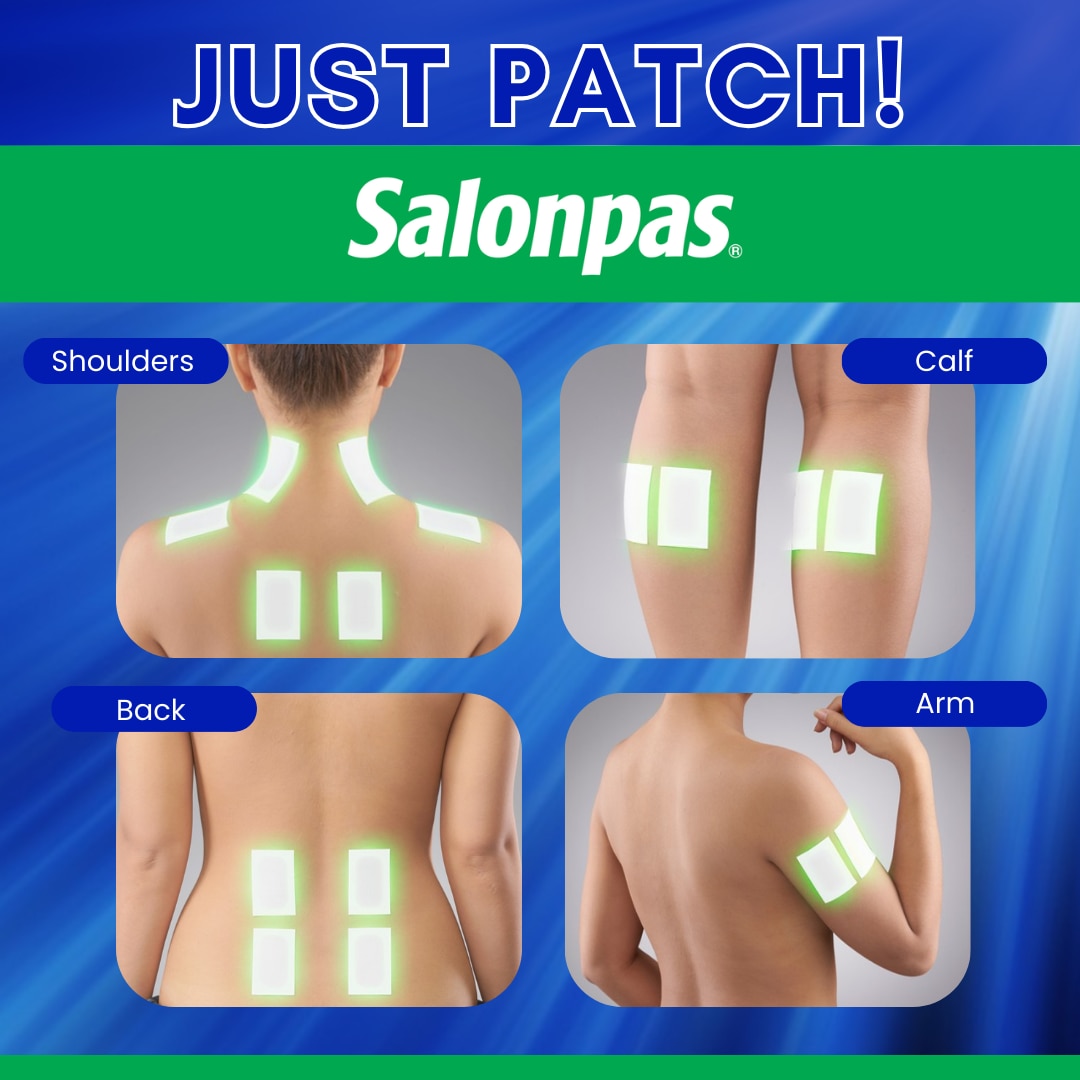SALONPAS Methylsalicylate 105mg Menthol 31.5mg Medicated Patch 10s
