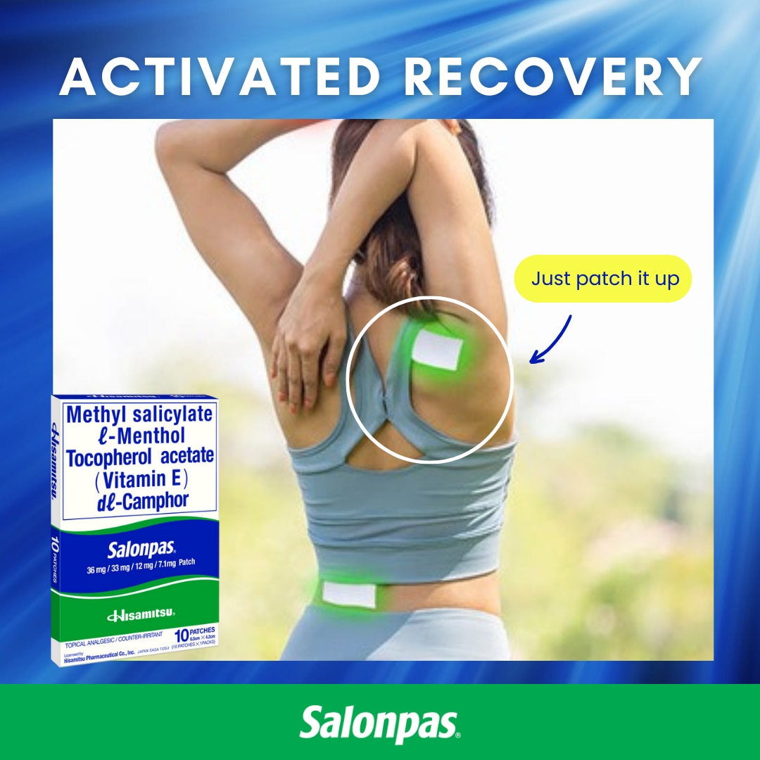 SALONPAS Methylsalicylate 105mg Menthol 31.5mg Medicated Patch 10s
