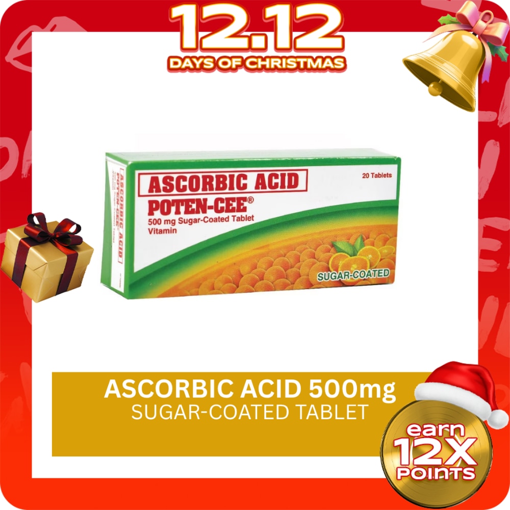 Ascorbic Acid 500mg 20 Tablets Pack