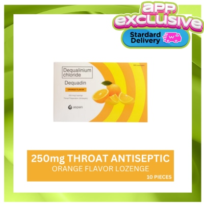 DEQUADIN - DEQUADIN ORANGE LOZENGES 10 PIECES