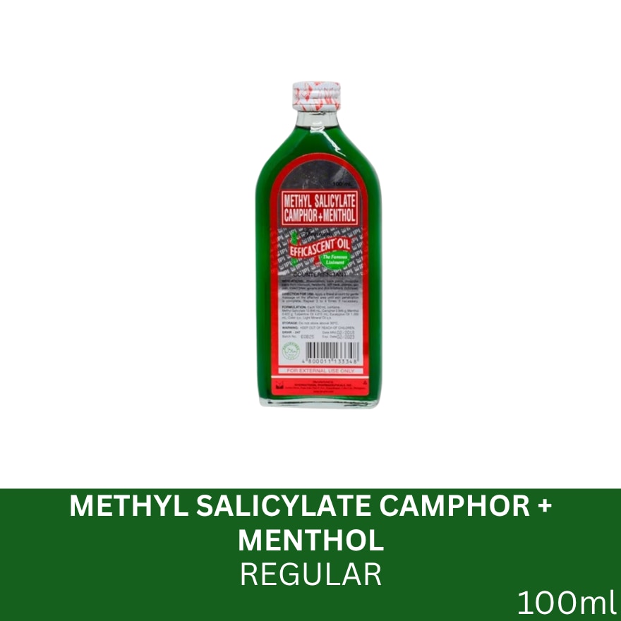 Methyl Salicylate + Camphor + Menthol + Turpentine Oil + Eucalyptus Oil Regular 100mL