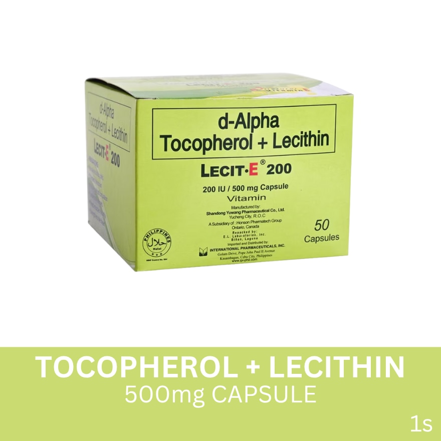 LECIT E d-Alpha Tocopherol + Lecithin Sold Per Piece