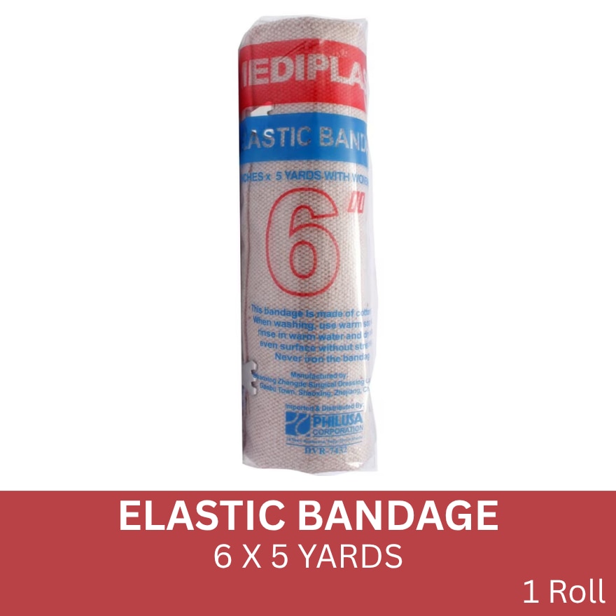 Elastic bandage 6 x 5 yards x 1 Roll