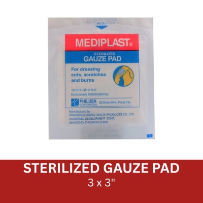 MEDIPLAST Sterilized Gauze Pads 3     x 3