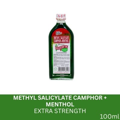 EFFICASCENT OIL Methyl Salicylate + Camphor + Menthol + Eucalyptus Oil + Mineral Oil  Extra Strength 100mL