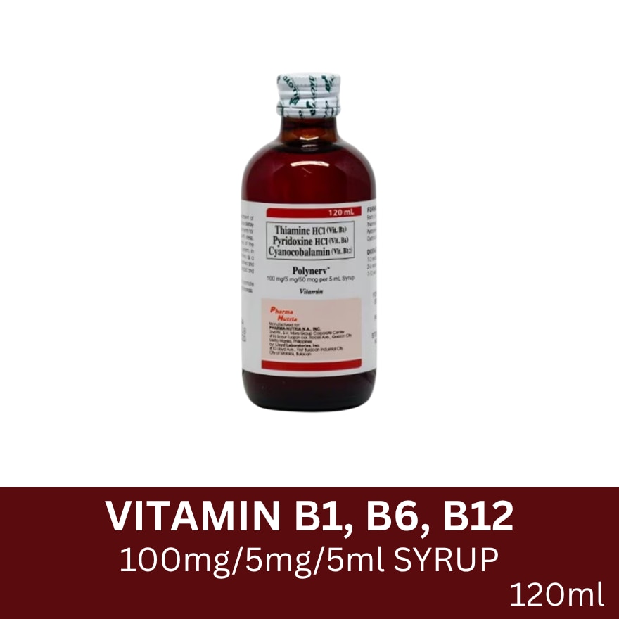 Vit B1; Vit B6; Vit B 12 Syrup 120mL