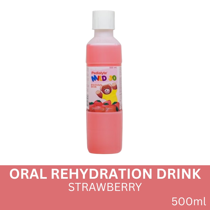 Pedialyte 30 Strawberry 500ml - Oral Rehydration Drink